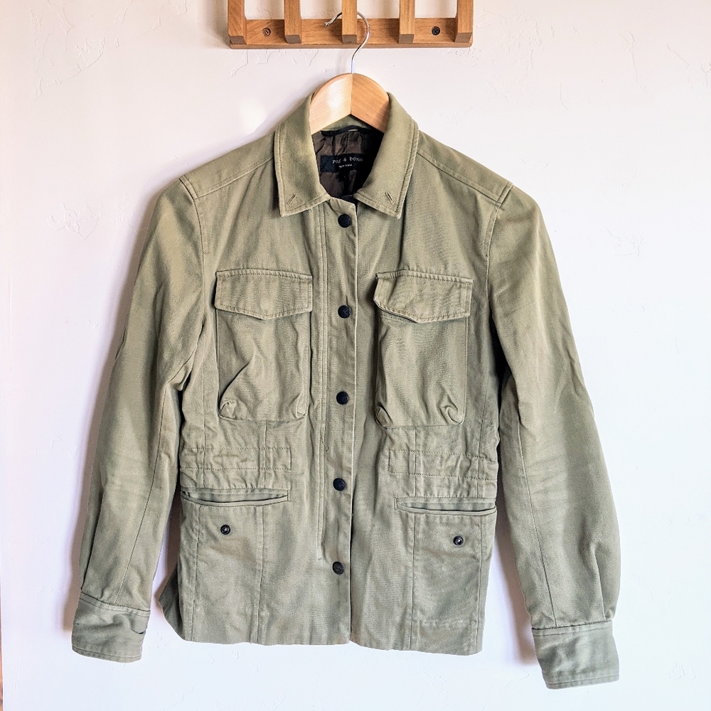 Rag & Bone army green blazer/coat